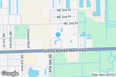 Map image of the property - 505 E Dania Beach Blvd