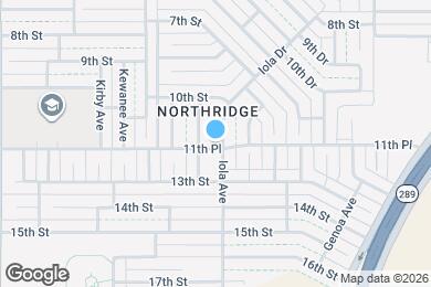 Map image of the property - 1040 Iola Ave
