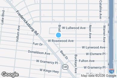 Map image of the property - 1603 W Rosewood Ave