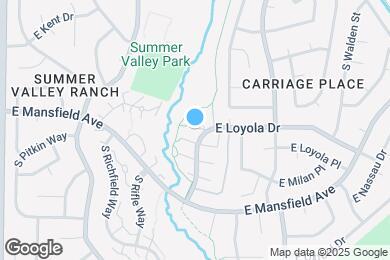 Map image of the property - 17681 E Loyola Dr