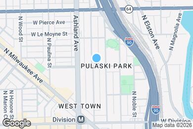 Map image of the property - 1401 N Bosworth Ave