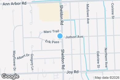 Map image of the property - 9187 Sheldon Rd
