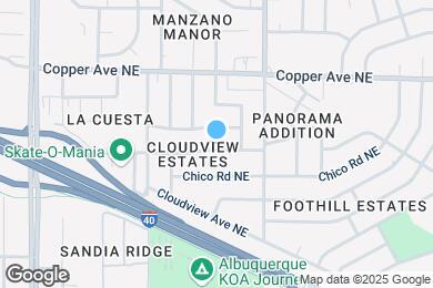 Map image of the property - 12505 Conejo Rd NE