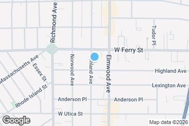 Map image of the property - 351 Ashland Ave