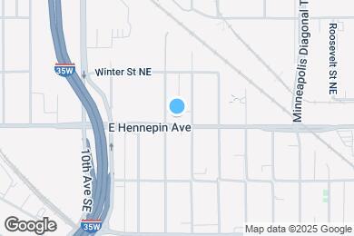Map image of the property - 1309 E Hennepin Ave
