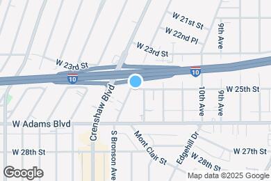 Map image of the property - 2500 S Bronson Ave