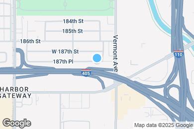 Map image of the property - 1046 W 187th Pl