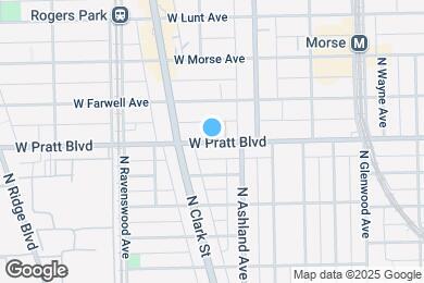 Map image of the property - 1646 W Pratt Blvd