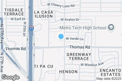 Map image of the property - Courtyard at Encanto Apartments