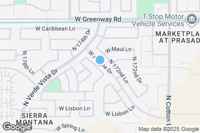 Map image of the property - 15077 N 173rd Dr