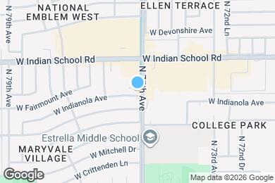 Map image of the property - 7502 W Indianola Ave