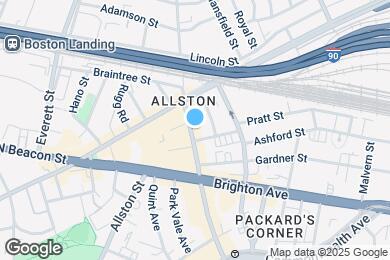 Map image of the property - 44 Harvard Ave