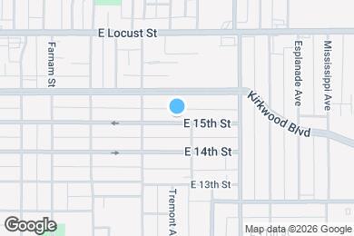 Map image of the property - 1012 E 15th St