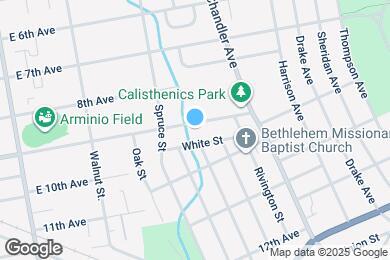 Map image of the property - 384 E 9th Ave