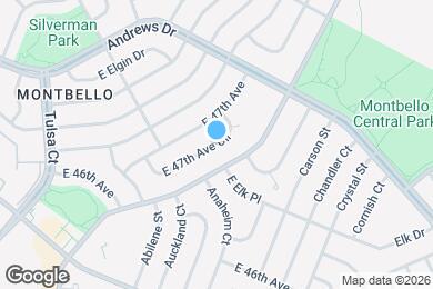 Map image of the property - 13030 E 47th Ave Cir