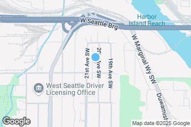 Map image of the property - 3843 20th Ave SW