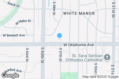Map image of the property - 5702 W Oklahoma Ave