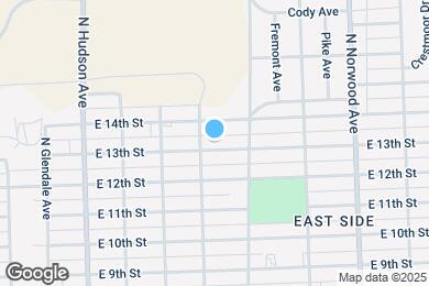 Map image of the property - 1205 E 13th St