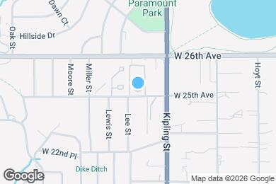 Map image of the property - 10115 W 25th Ave