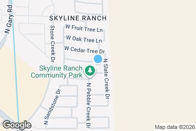 Map image of the property - 677 W Mesquite Tree Ln