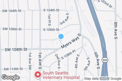 Map image of the property - 205 S 107th St
