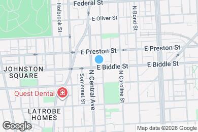 Map image of the property - 1200 N Eden St