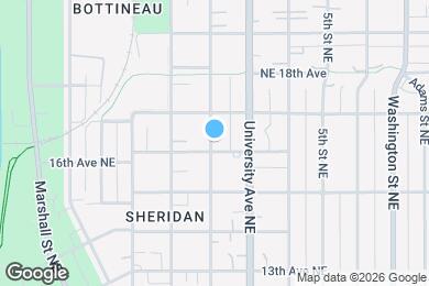 Map image of the property - 1605 3rd St NE