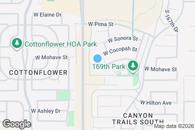 Map image of the property - 17044 W Mohave St