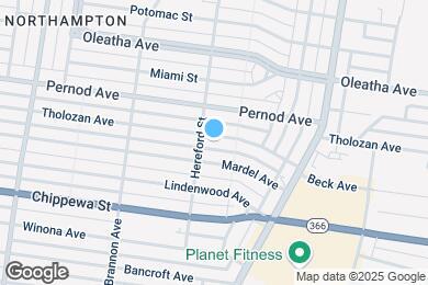 Map image of the property - 4988 Tholozan Ave