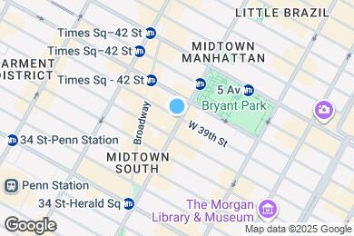 Map image of the property - 100 W 39th St