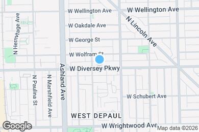 Map image of the property - 1444 W Diversey Pky