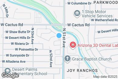 Map image of the property - 11850 N 51st Dr