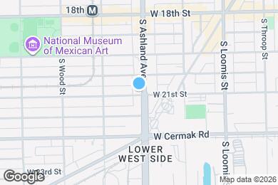 Map image of the property - 2024 S Ashland Ave