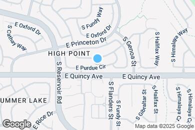 Map image of the property - 19519 E Purdue Cir