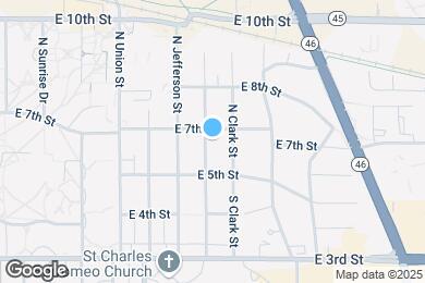 Map image of the property - 128 North Roosevelt Street
