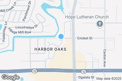 Map image of the property - Harbor Oaks Apartments