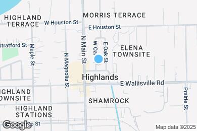 Map image of the property - 403 W Oak St