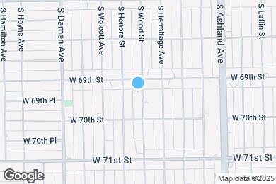 Map image of the property - 6916 S Wood St