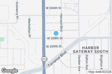 Map image of the property - 1623 W 208th St