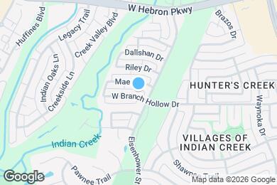 Map image of the property - 1312 W Branch Hollow Dr