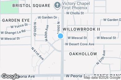 Map image of the property - 11007 N 59th Dr