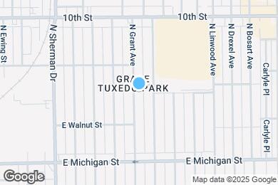 Map image of the property - 817 N Grant Ave