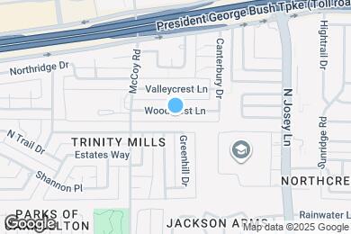 Map image of the property - 1614 Woodcrest Ln