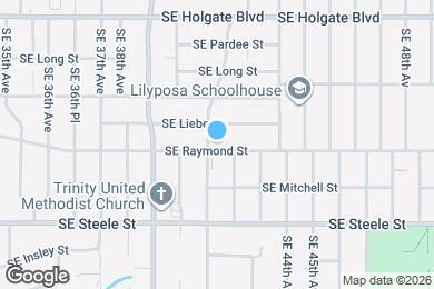 Map image of the property - 4115 SE Raymond St