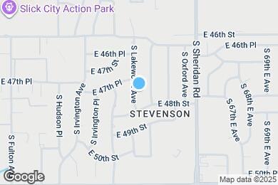 Map image of the property - 4719 S Lakewood Ave