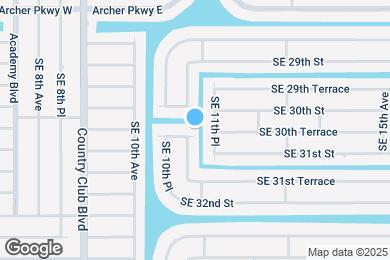 Map image of the property - 1047 SE 30th Terrace