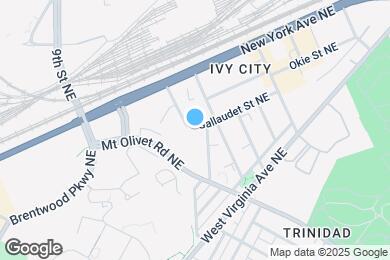Map image of the property - 1308 Gallaudet St NE