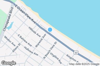 Map image of the property - 1222 E Ocean View Ave