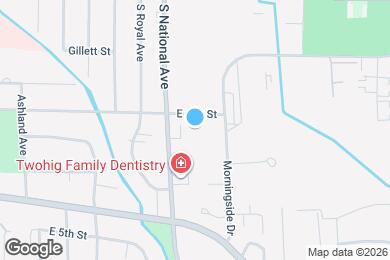 Map image of the property - The Columns Apartments Fond du Lac