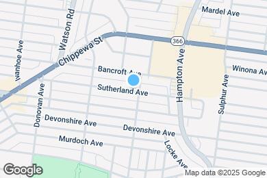 Map image of the property - 6307 Sutherland Ave